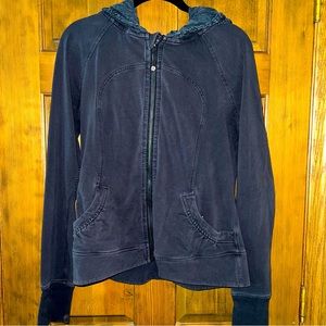 Lululemon faded black scuba hoodie